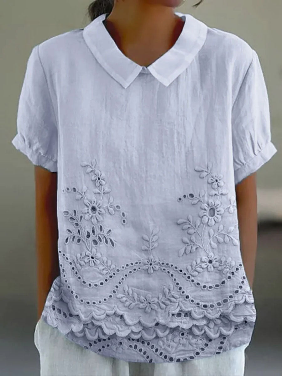 EMMA | FLORAL EMBROIDERED SHIRT