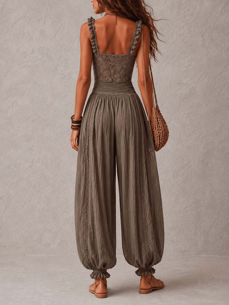 WANDA | ROMANTIC LACE HAREM JUMPSUIT