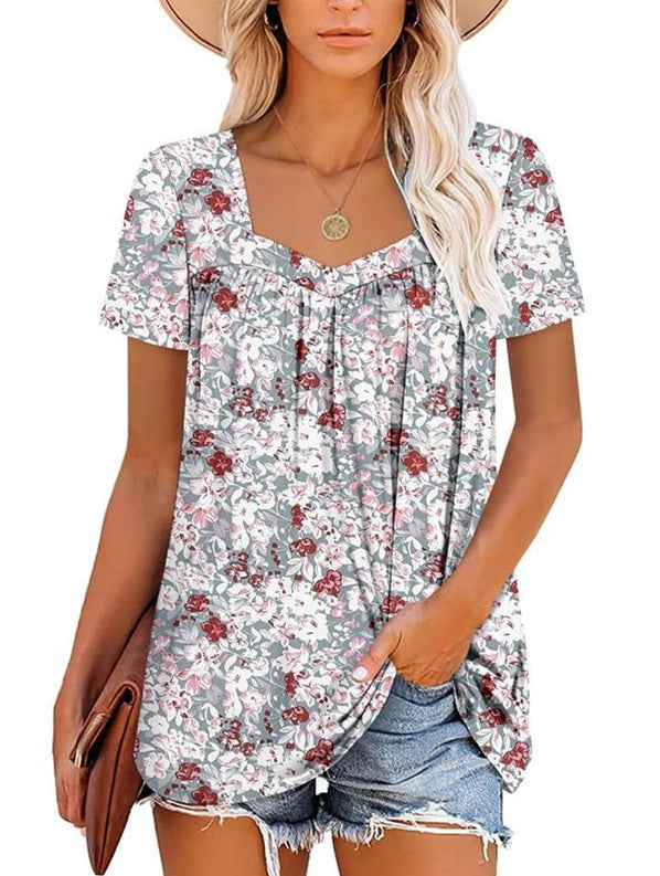 MAY | COZY TUMMY COVERING PRINT TOP