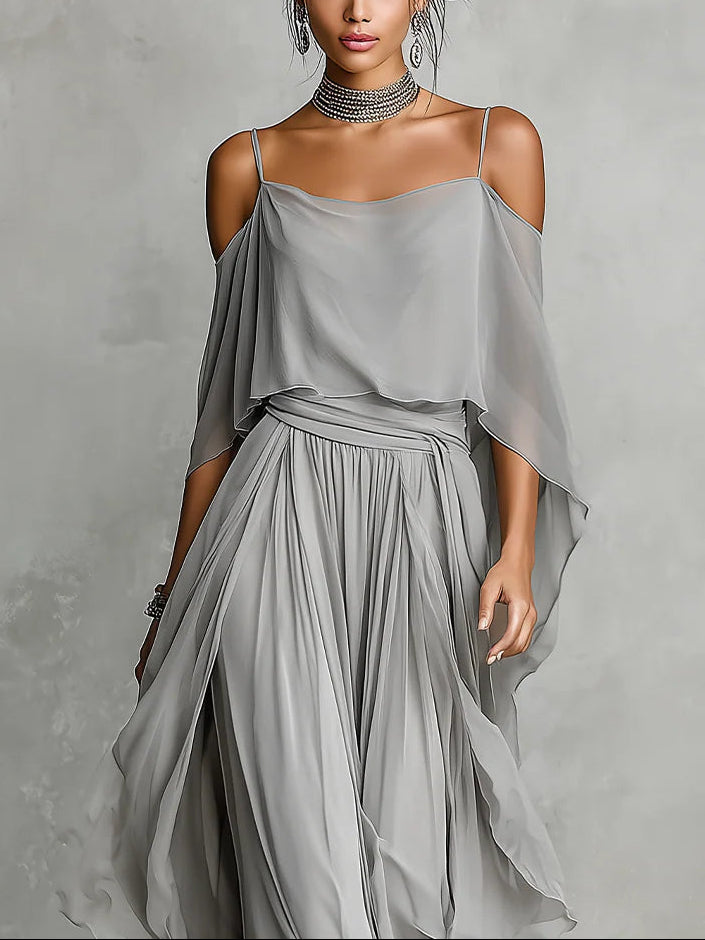 ELODIE | CHIFFON TROUSER SET