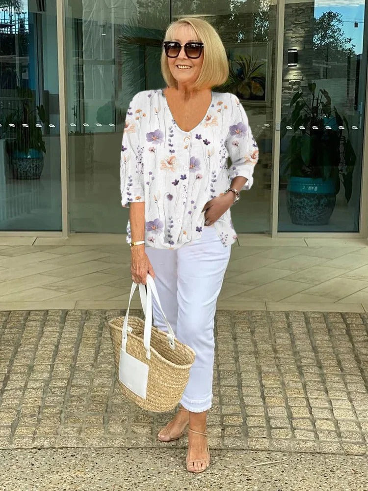 TESS | ELEGANT TUMMY COVERING BLOUSE