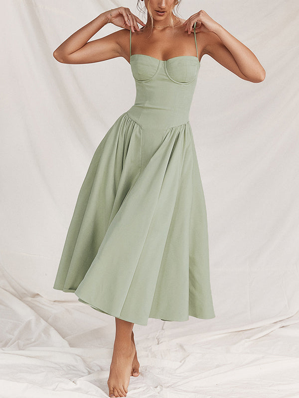 ROMA | ELEGANT CORSET MIDI DRESS