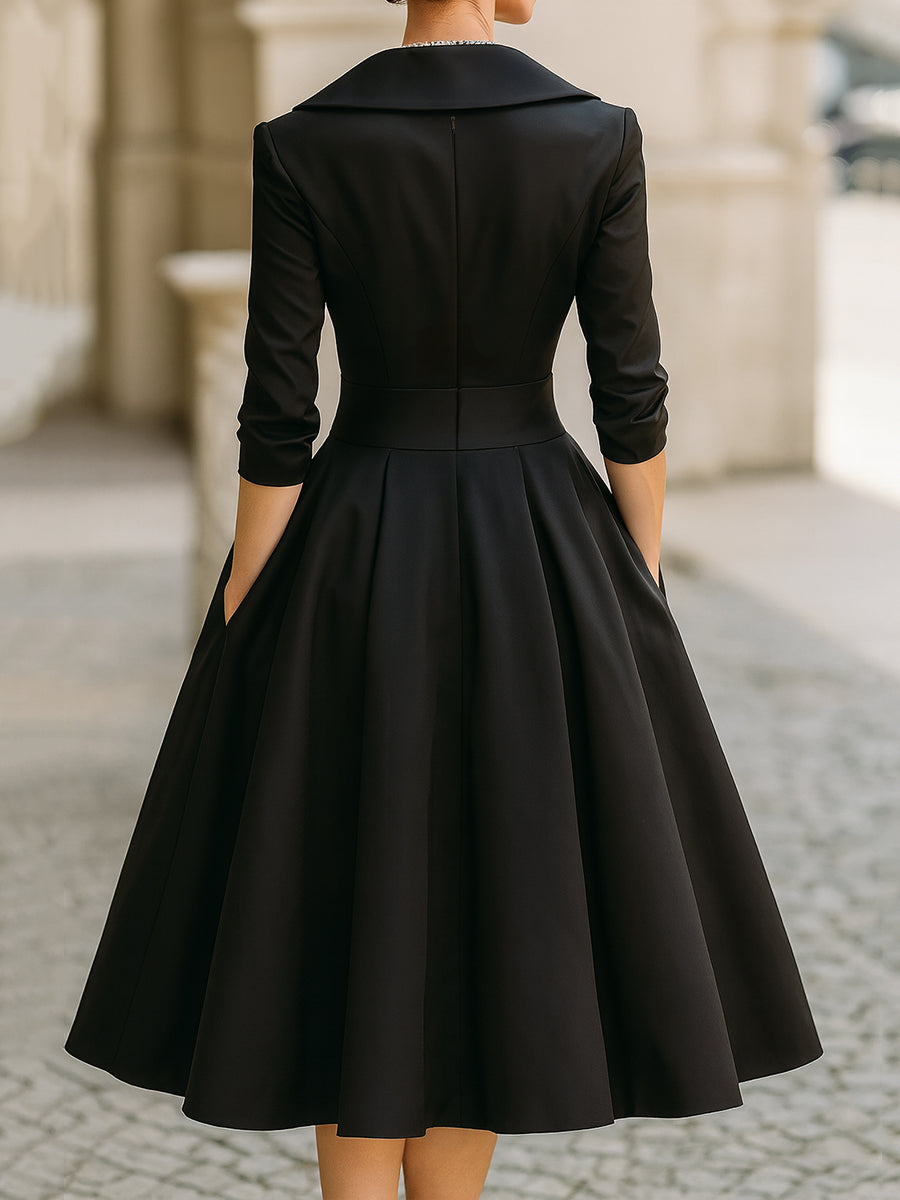LYVIA | ELEGANT TAILORED MIDI DRESS