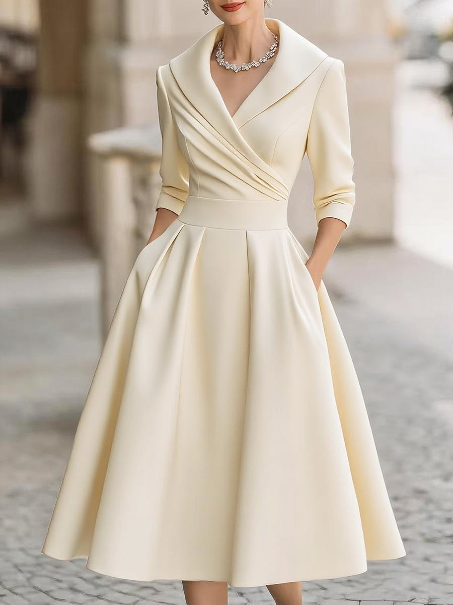 LYVIA | ELEGANT TAILORED MIDI DRESS