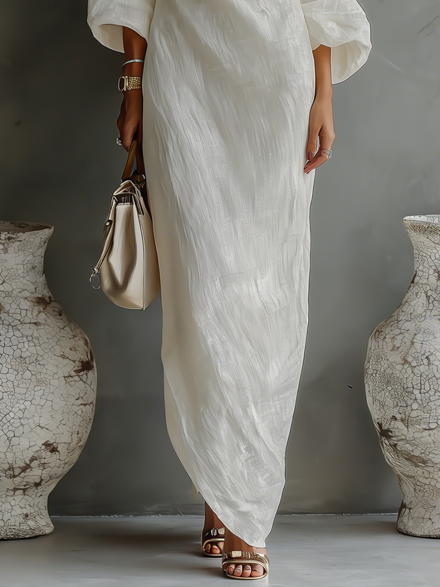 CELESTE | ELEGANT FLOWING OFF-SHOULDER DRESS
