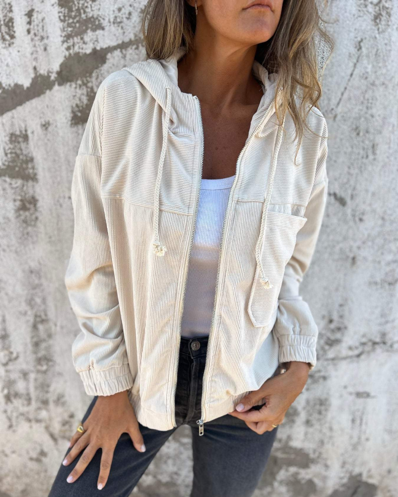 RACHAEL | STYLISH TUMMY COVERING ZIP JACKET