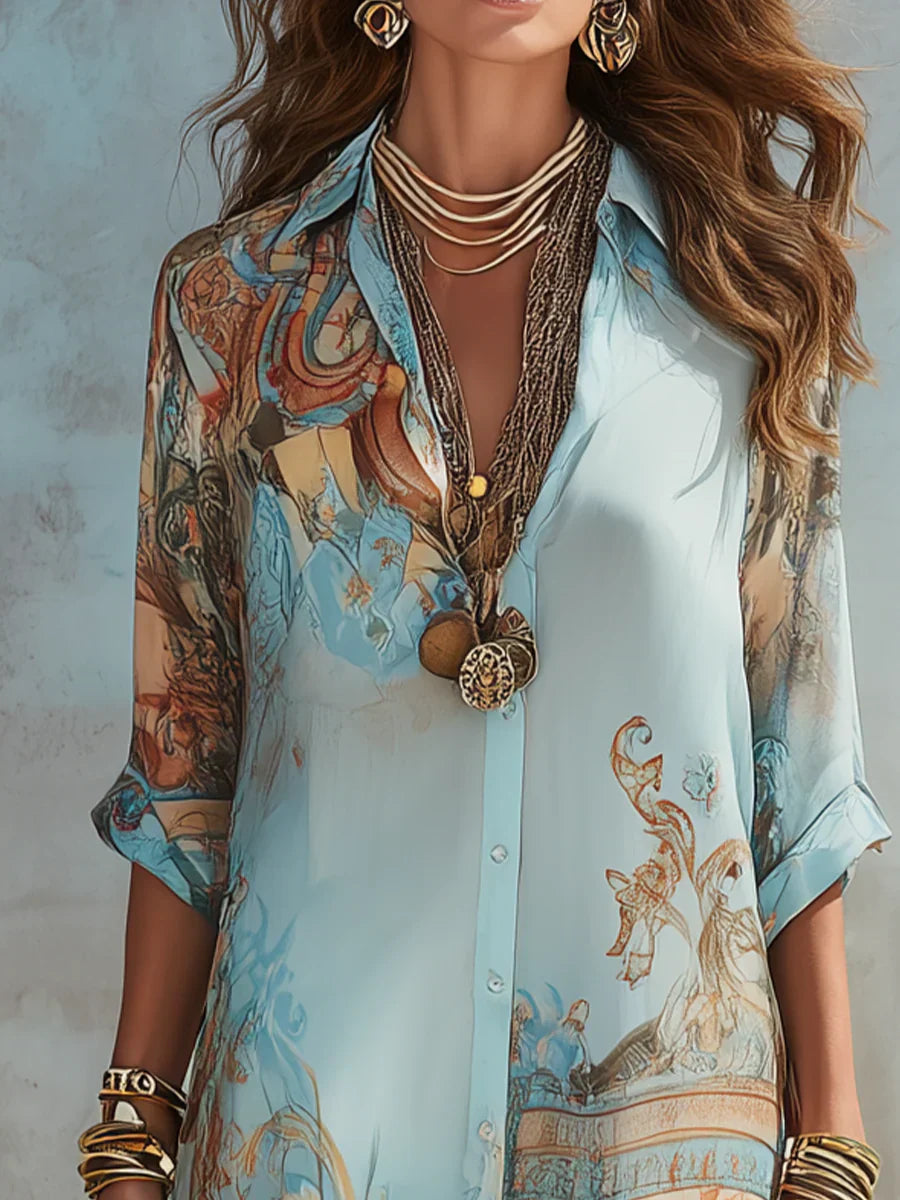 HOPE | ELEGANT TUMMY COVERING FLOWING SUMMER DRESS