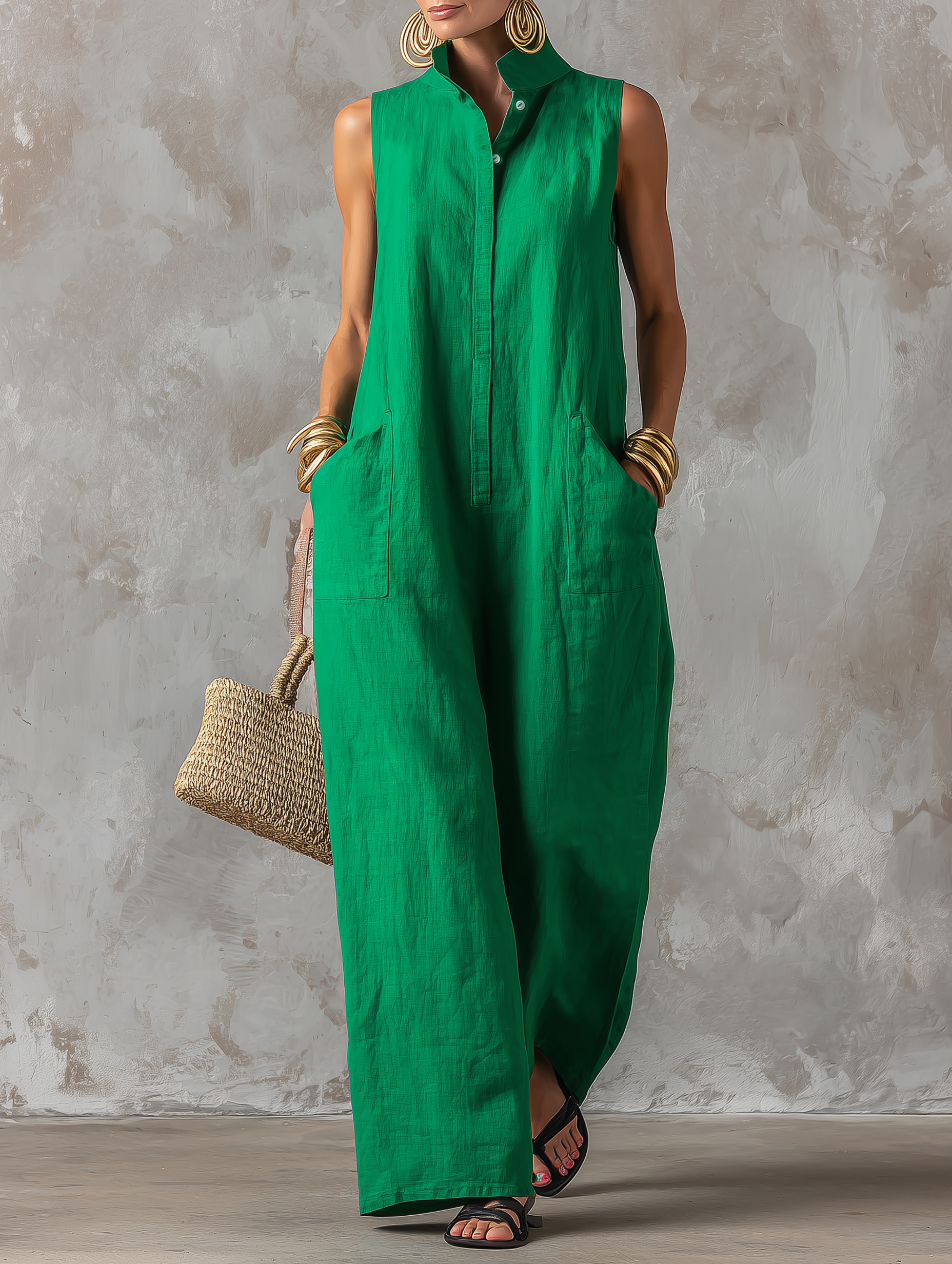 JERLINE | MINIMALIST RELAXED JUMPSUIT