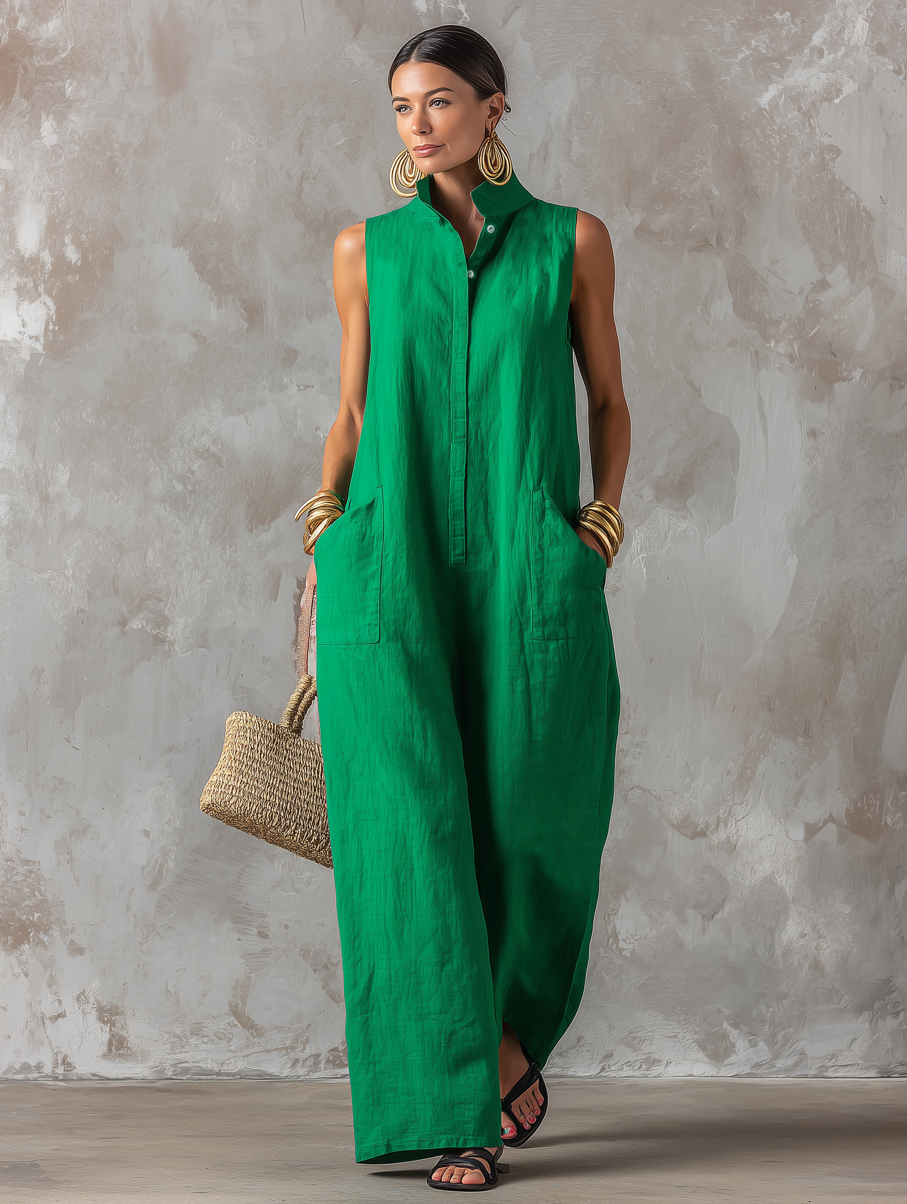 JERLINE | MINIMALIST RELAXED JUMPSUIT