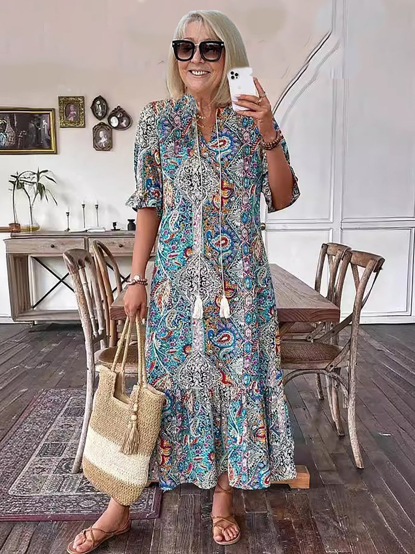 FREYA | STYLISH TUMMY COVERING BOHO DRESS