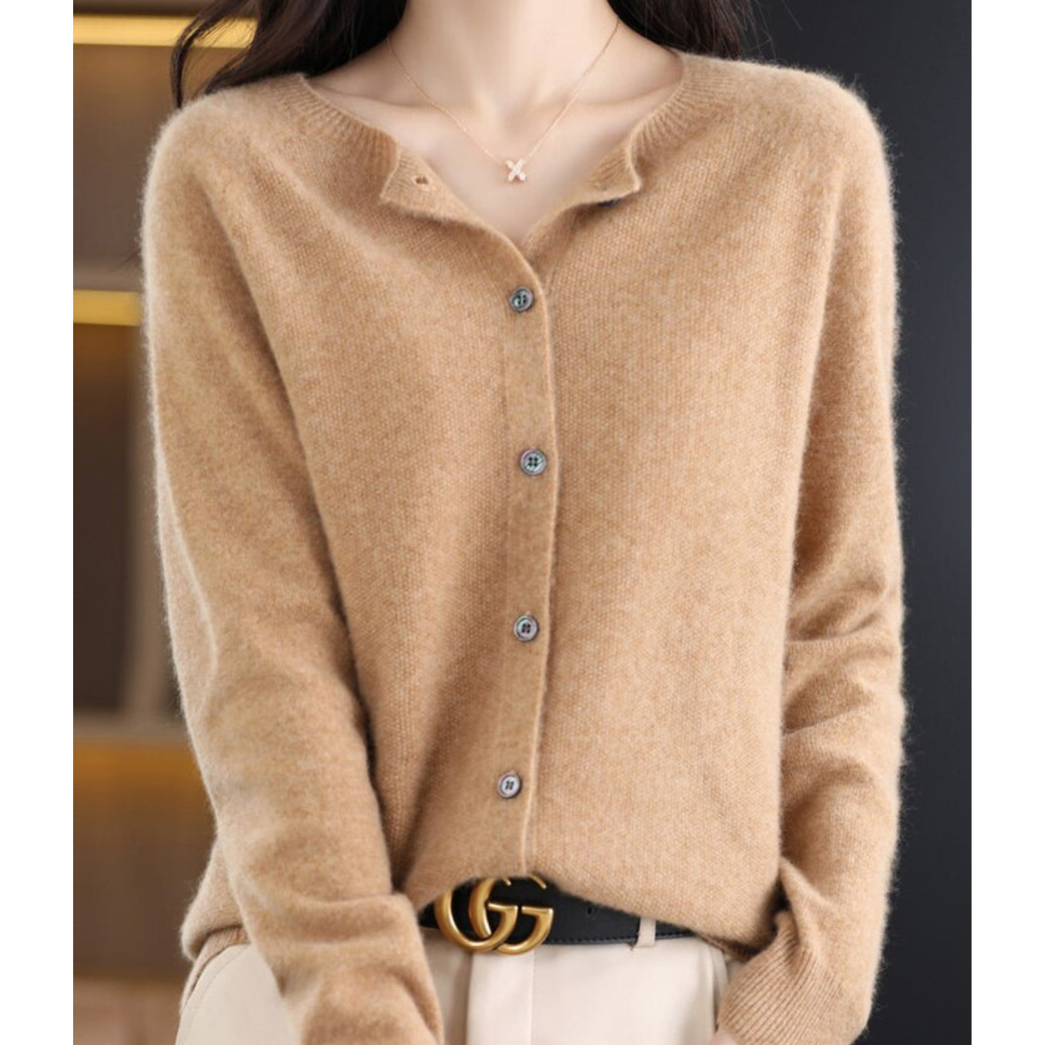 ELANA | SOFT BUTTON KNIT CARDIGAN