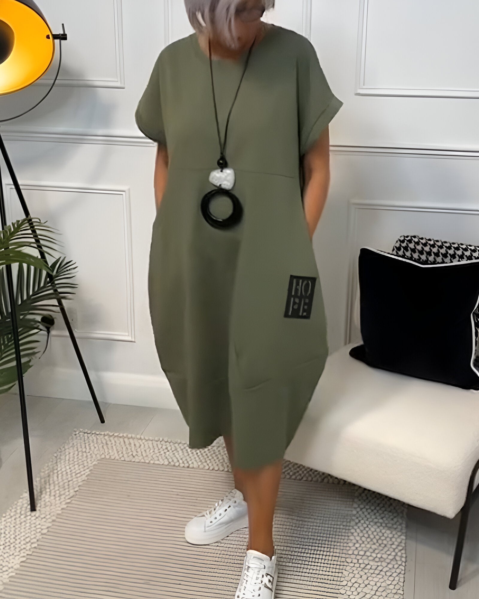 RITA | TUMMY COVERING COMFORT DRESS