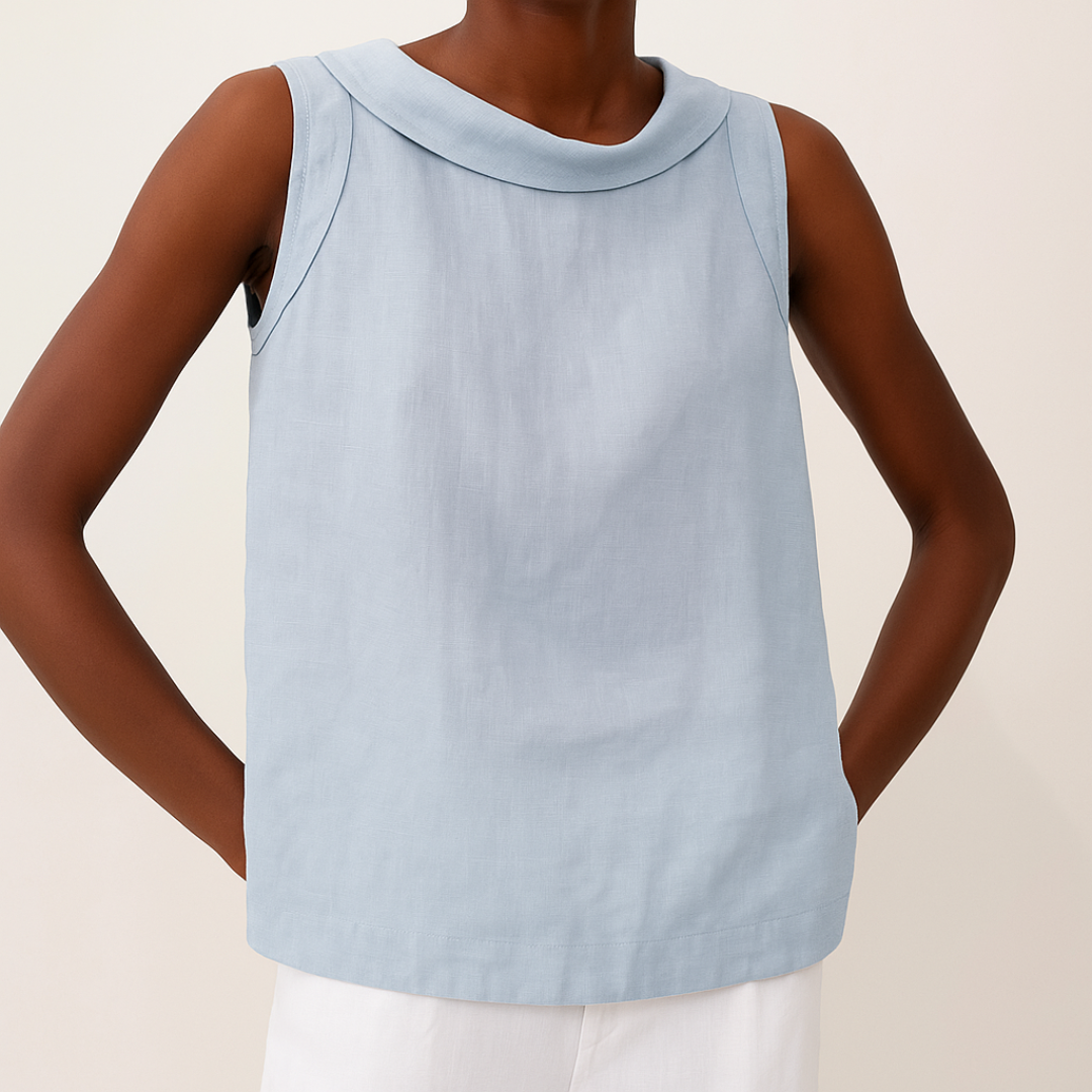BRITNEY | SLEEVELESS TUMMY COVERING ELEGANT TOP
