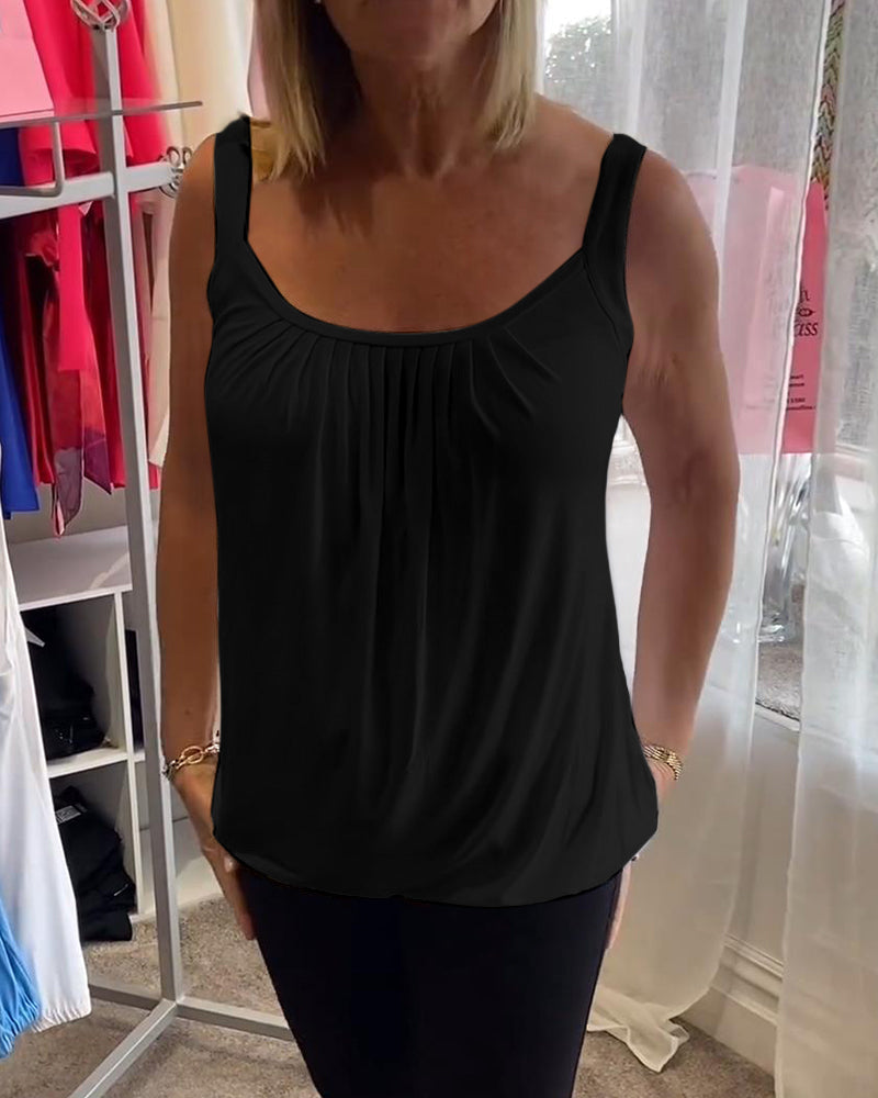 ROSALYN | ELEGANT TUMMY COVERING SLEEVELESS TOP