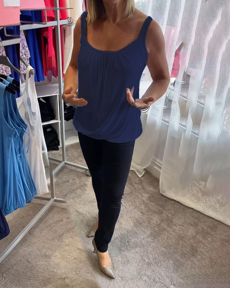 ROSALYN | ELEGANT TUMMY COVERING SLEEVELESS TOP