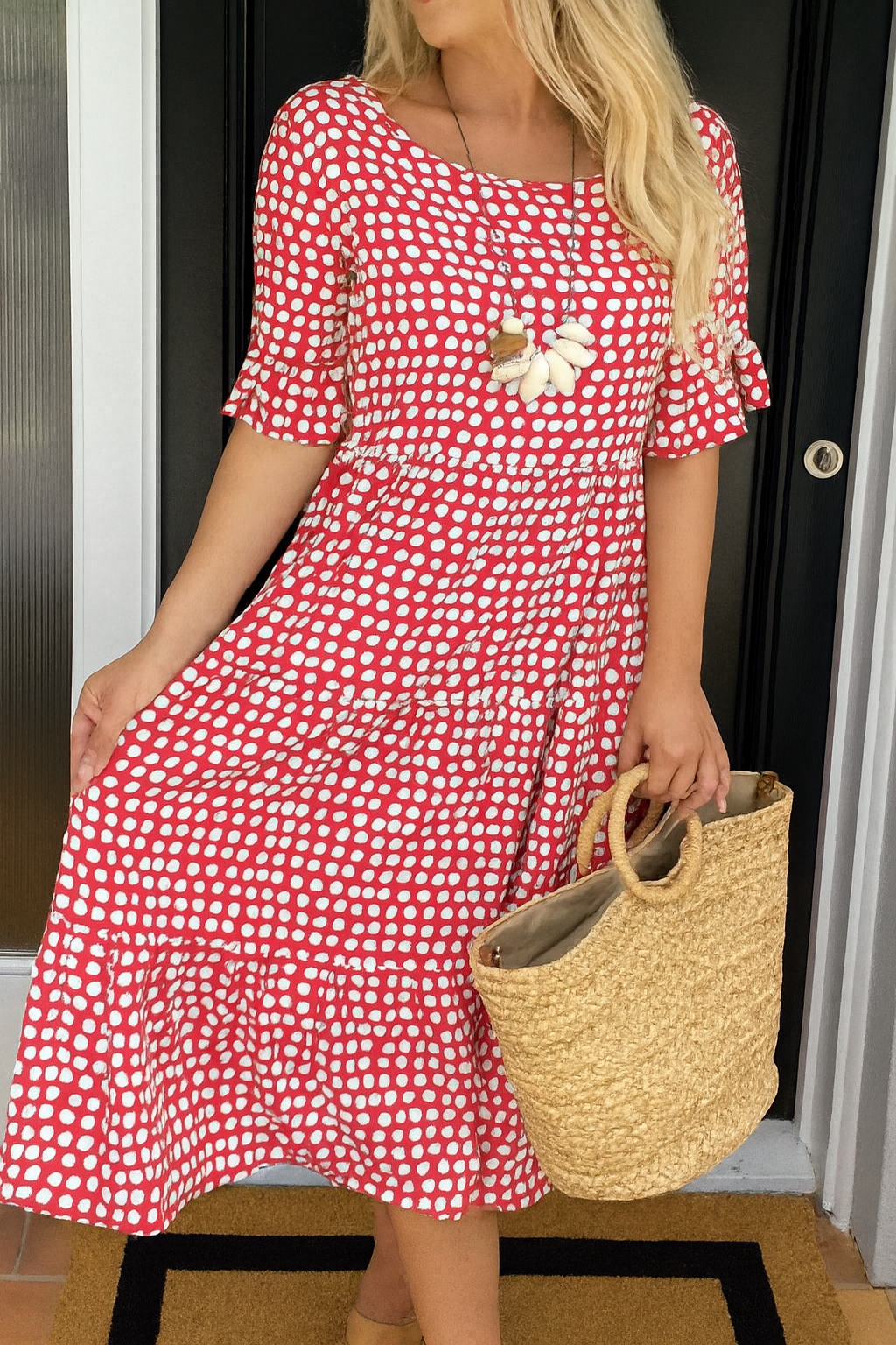 ELIANA | STYLISH TUMMY COVERING MIDI DRESS