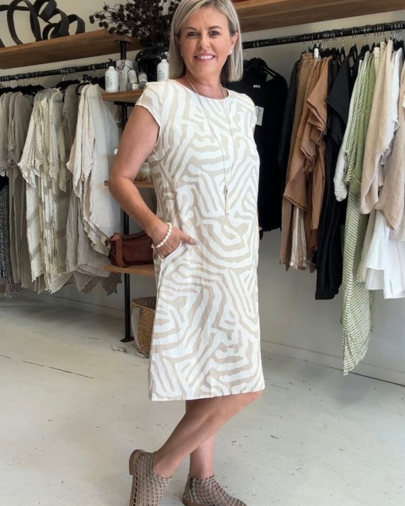 OLIVIA | RELAXED MIDI DRESS WITH TUMMY COVERAGE