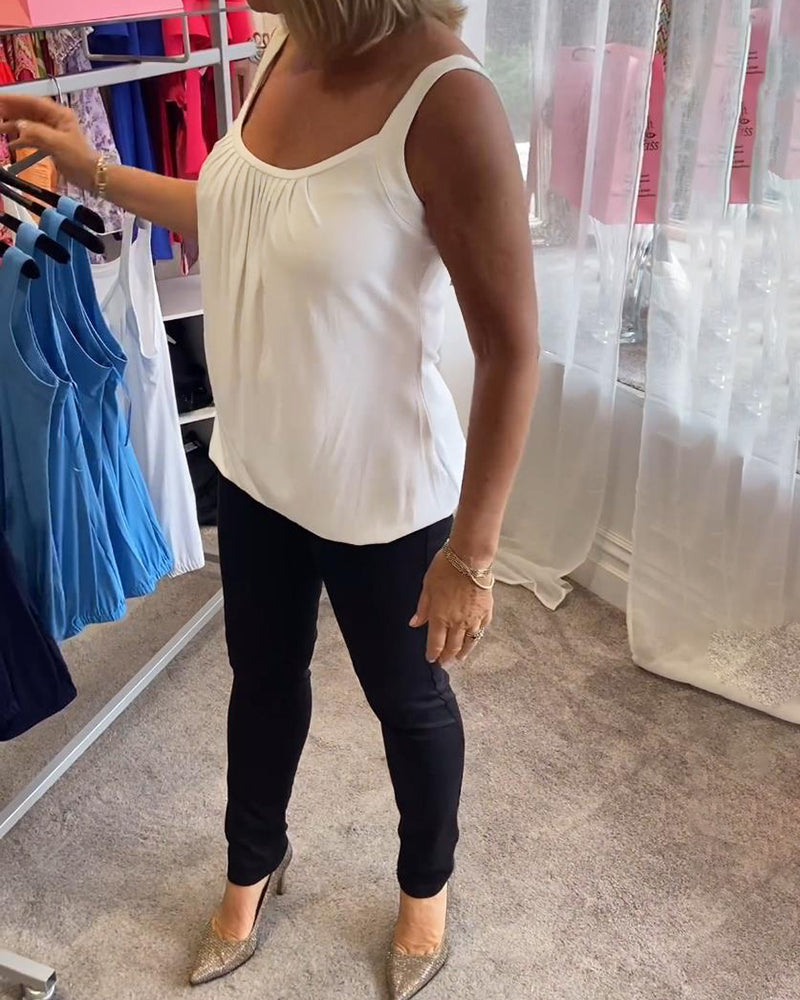 ROSALYN | ELEGANT TUMMY COVERING SLEEVELESS TOP