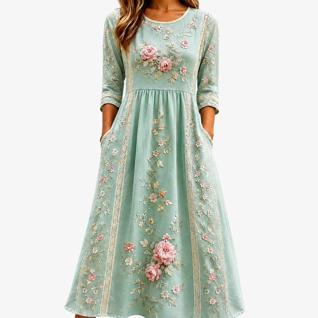 ADELINA | GRACE MIDI DRESS