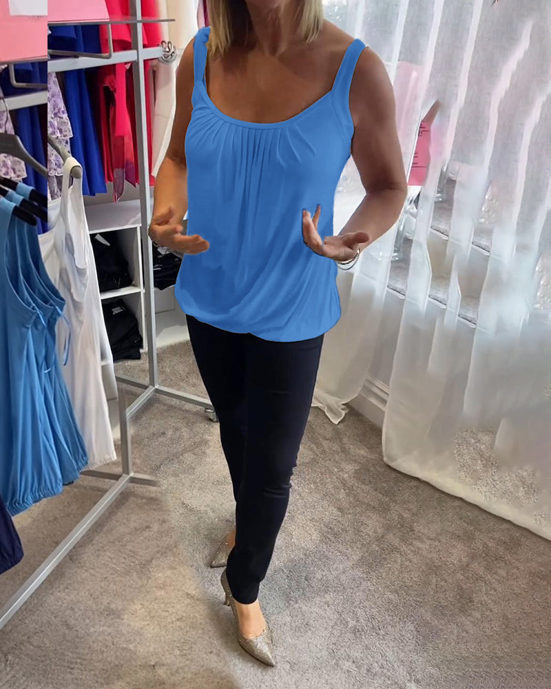 ROSALYN | ELEGANT TUMMY COVERING SLEEVELESS TOP