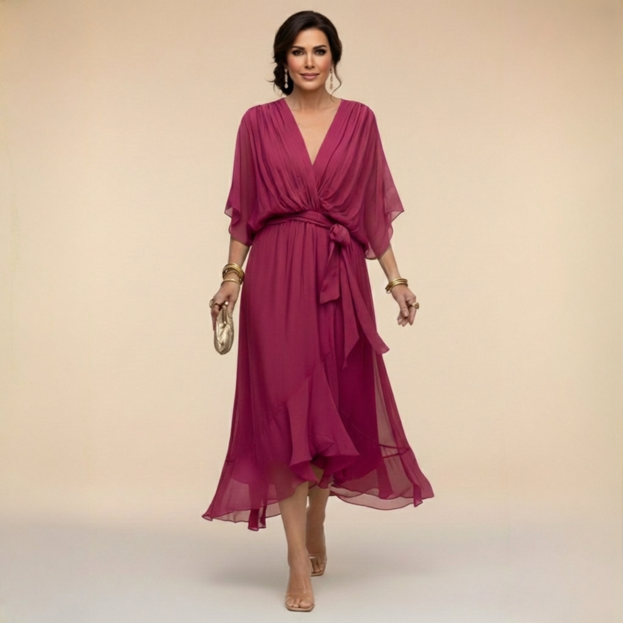 STELLA | ELEGANT TUMMY COVERAGE DRESS