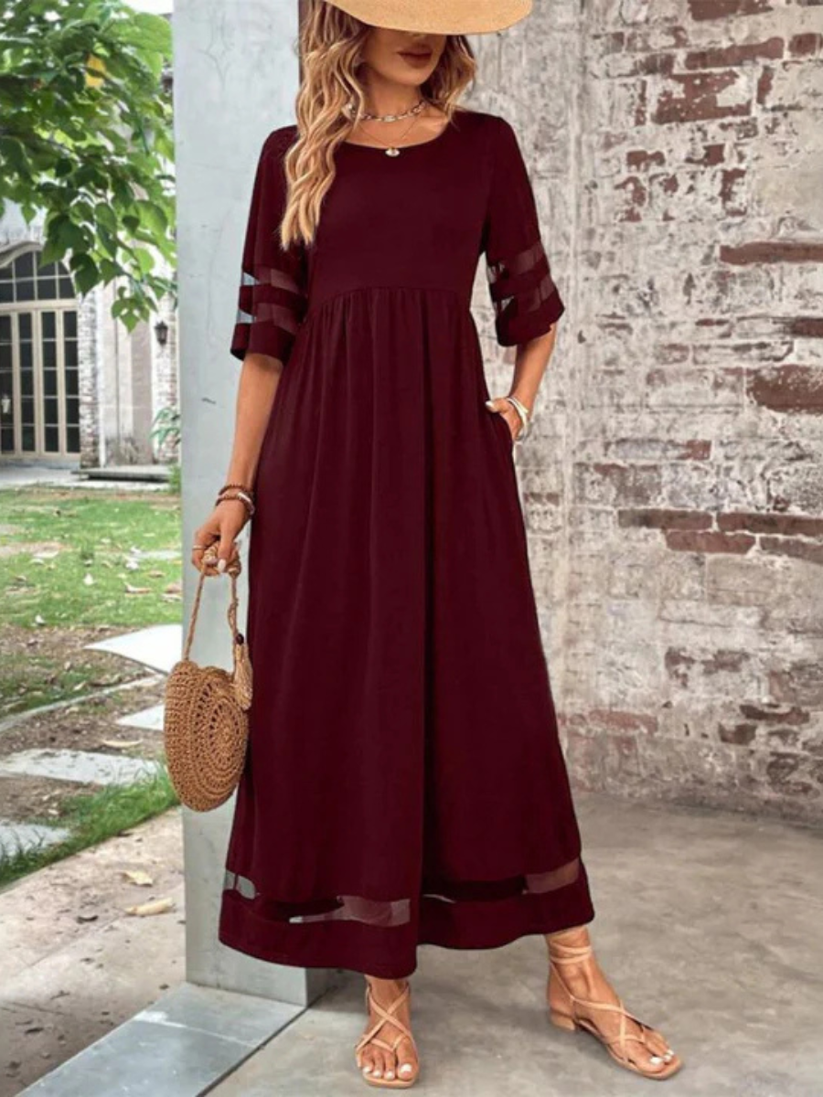 AUBRIELLE | ELEGANT EMPIRE WAIST DRESS