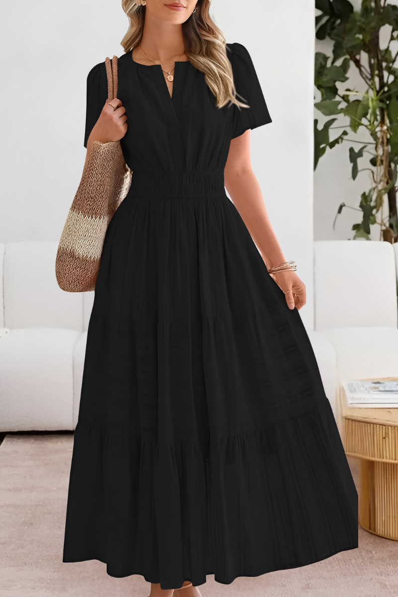 LEILA | ELEGANT TUMMY COVERING SUMMER DRESS