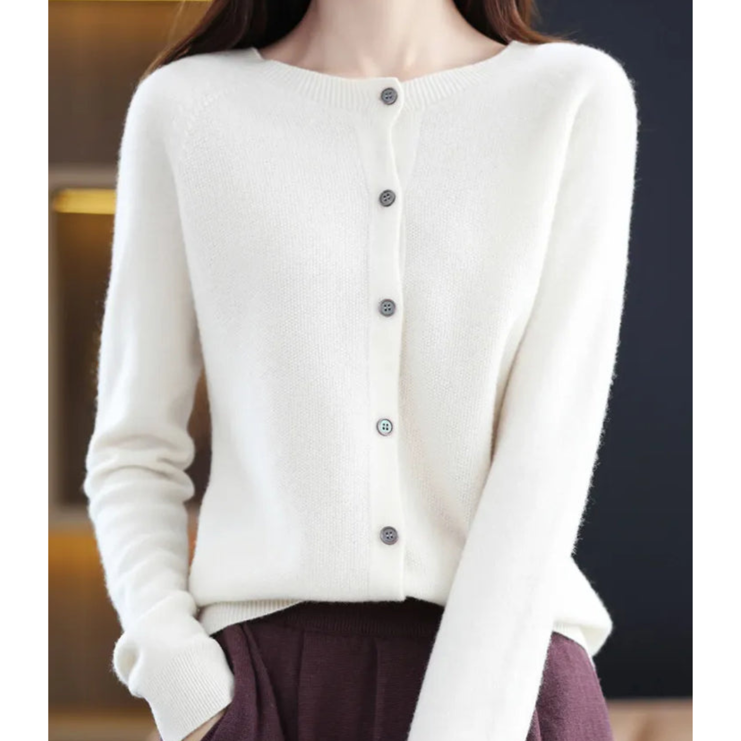 ELANA | SOFT BUTTON KNIT CARDIGAN