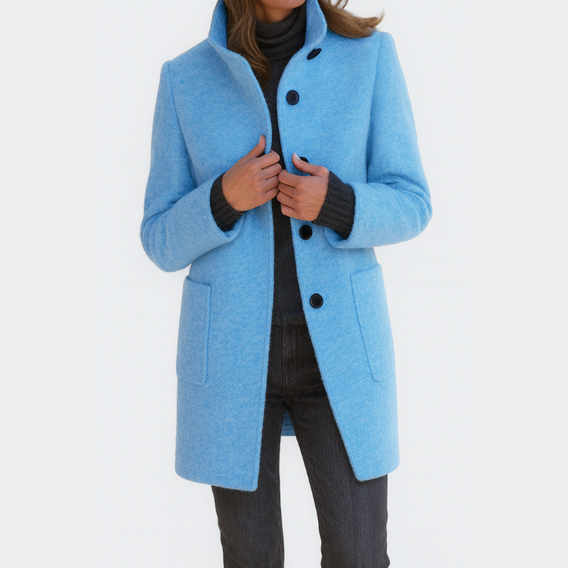 MEAVIA | WARM MANDARIN COLLAR COAT