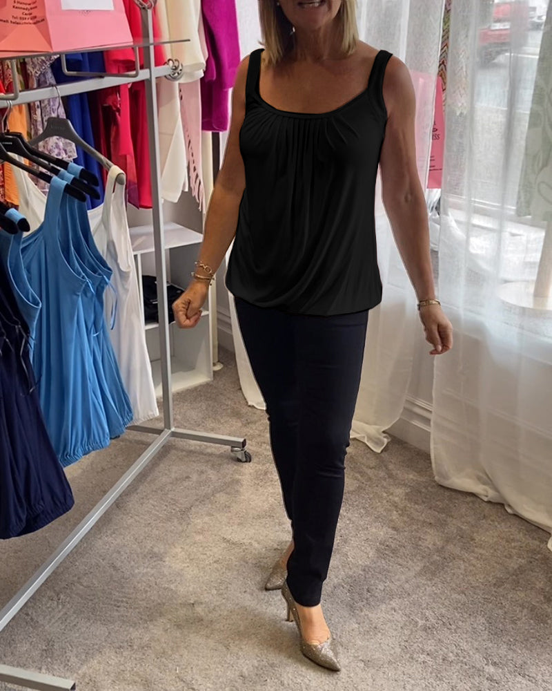 ROSALYN | ELEGANT TUMMY COVERING SLEEVELESS TOP
