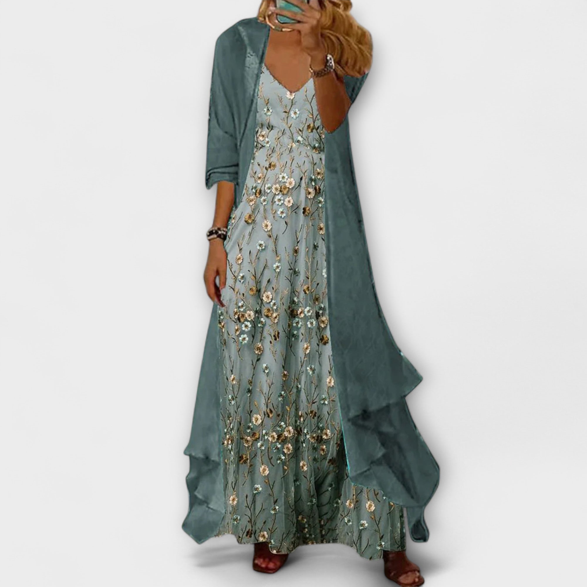 ROSEMARY | STYLISH TUMMY COVERING MAXI DRESS SET
