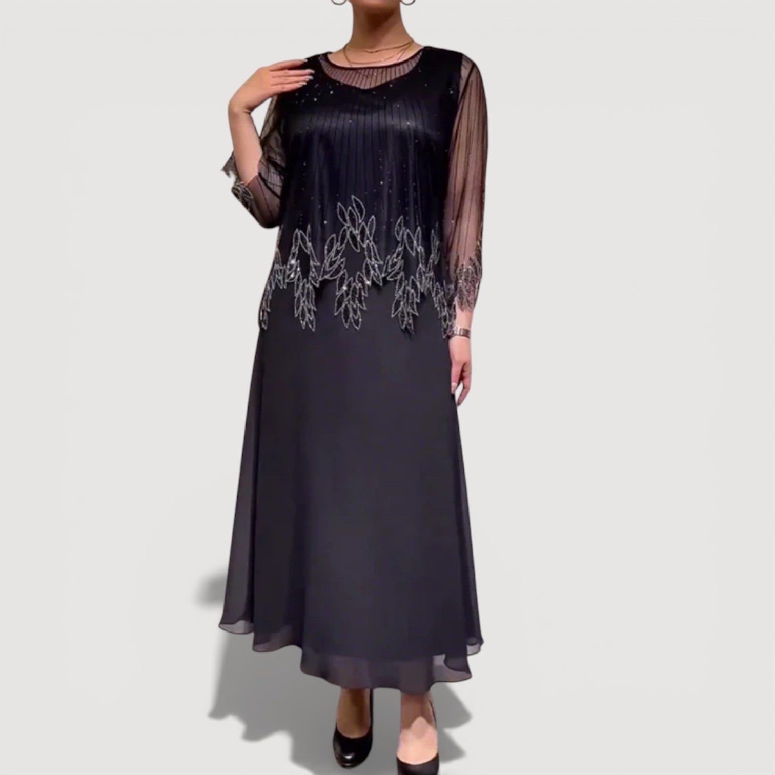 ZOE | ELEGANT TUMMY COVERING MIDI DRESS