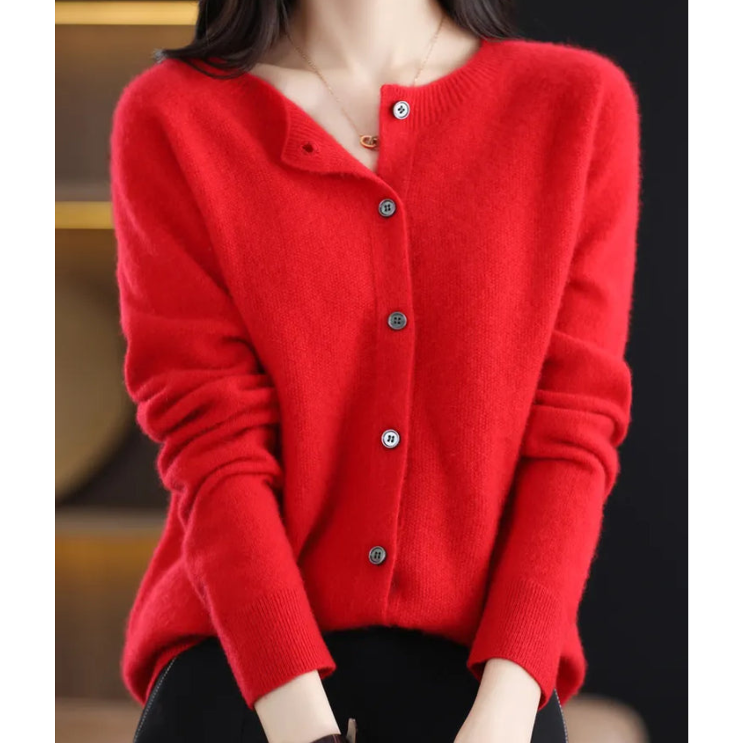ELANA | SOFT BUTTON KNIT CARDIGAN