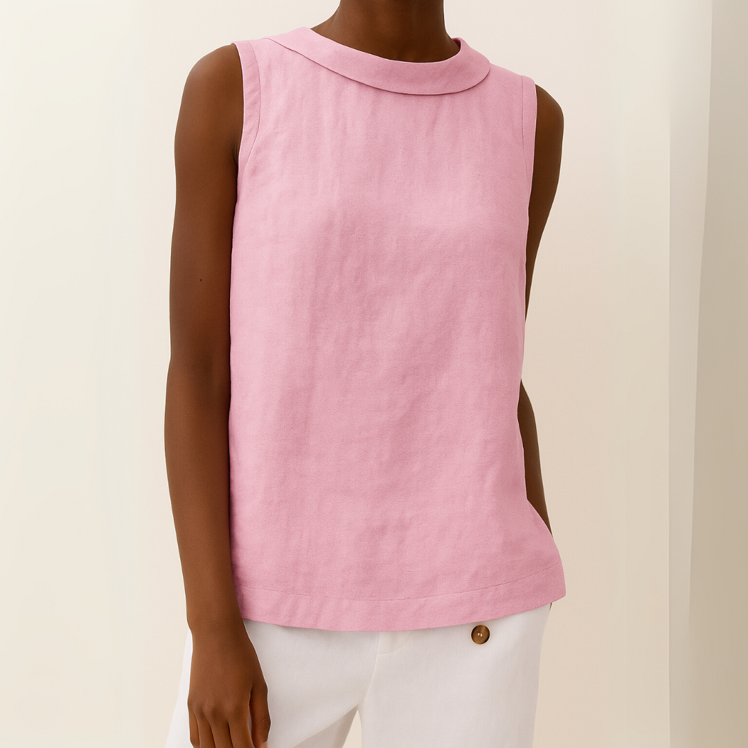 BRITNEY | SLEEVELESS TUMMY COVERING ELEGANT TOP