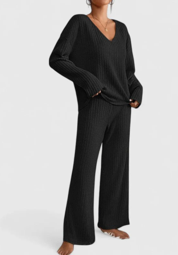LIV | TUMMY COVERING COMFY KNIT LOUNGE SET