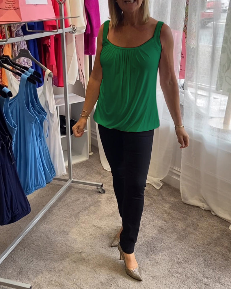 ROSALYN | ELEGANT TUMMY COVERING SLEEVELESS TOP