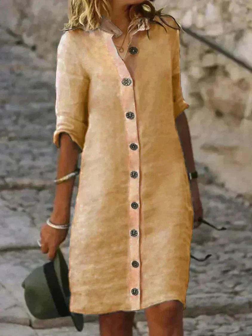 AVERY | STYLISH TUMMY COVERING SHIRT DRESS