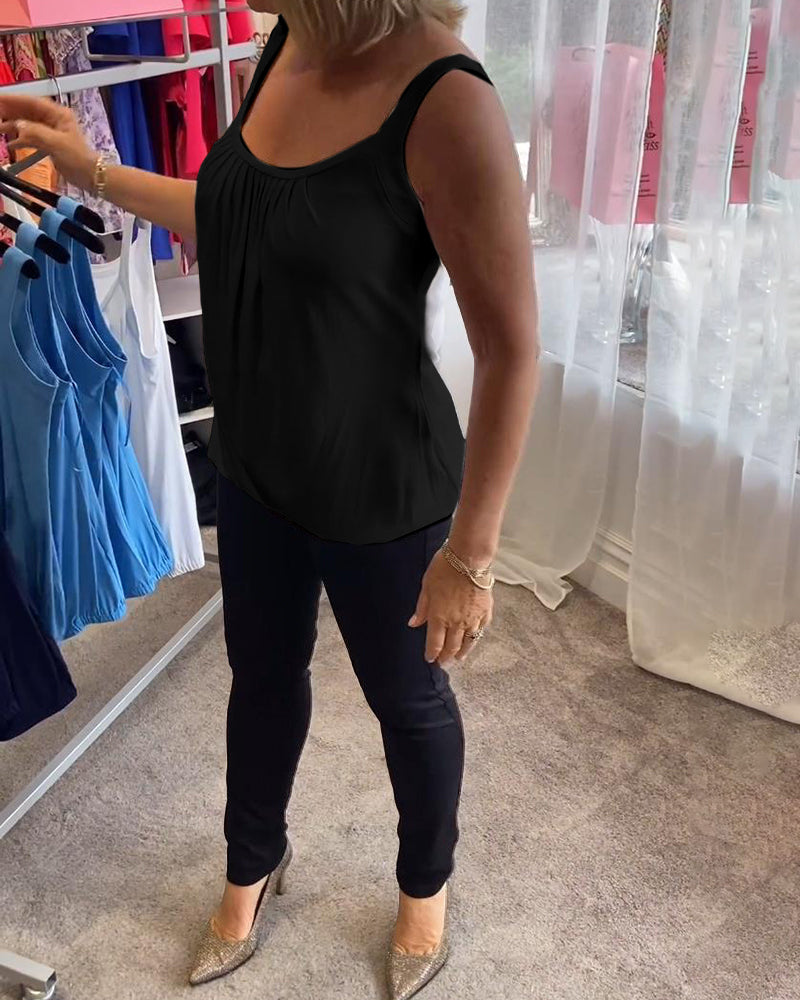 ROSALYN | ELEGANT TUMMY COVERING SLEEVELESS TOP