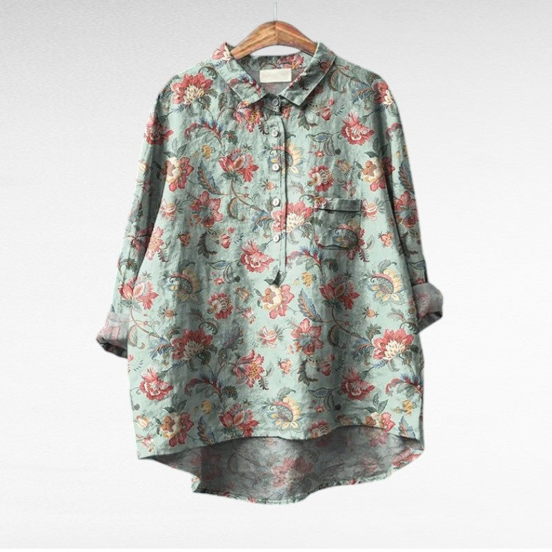 MARGOT | ARTISTIC FLORAL PRINT SHIRT