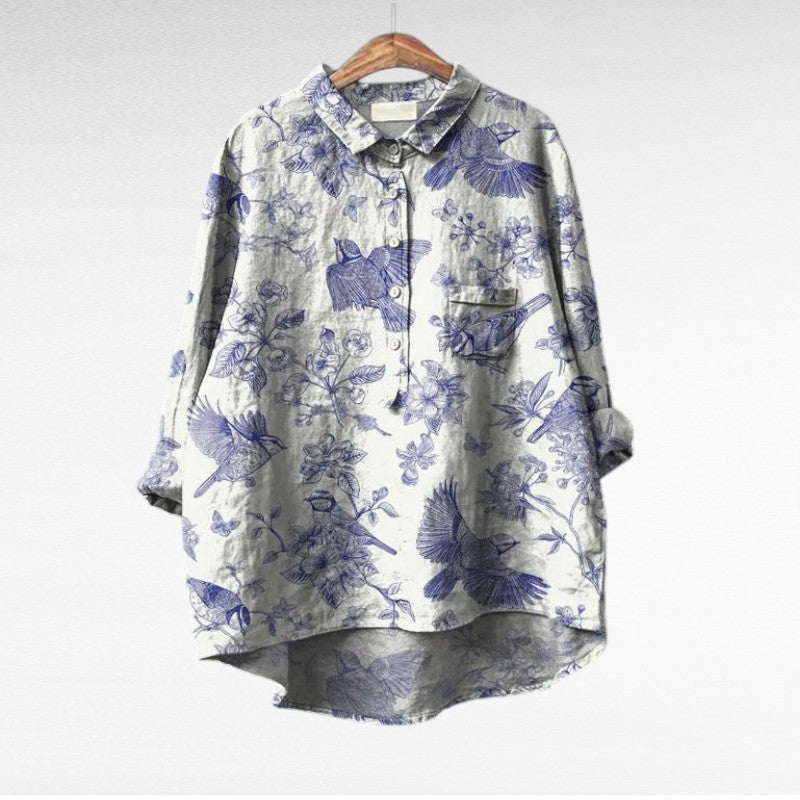 MARGOT | ARTISTIC FLORAL PRINT SHIRT