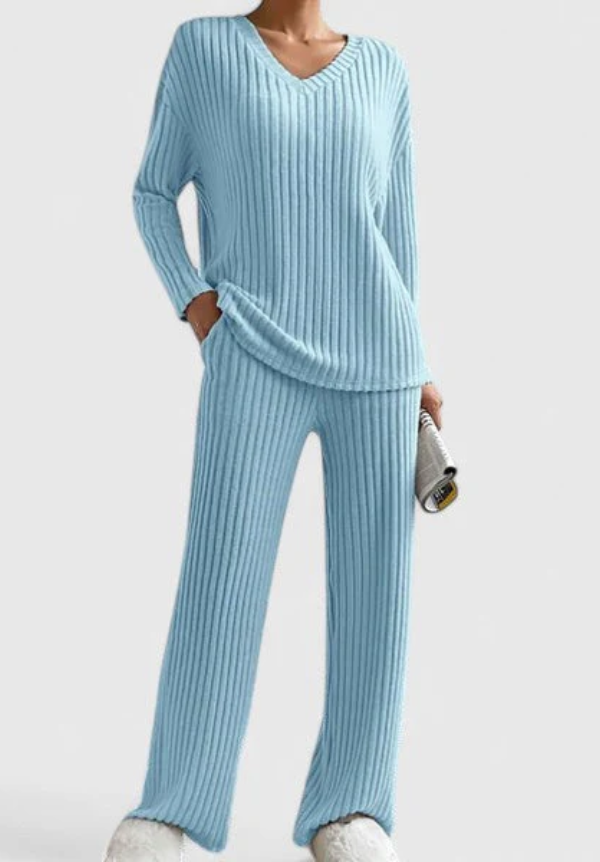 LIV | TUMMY COVERING COMFY KNIT LOUNGE SET