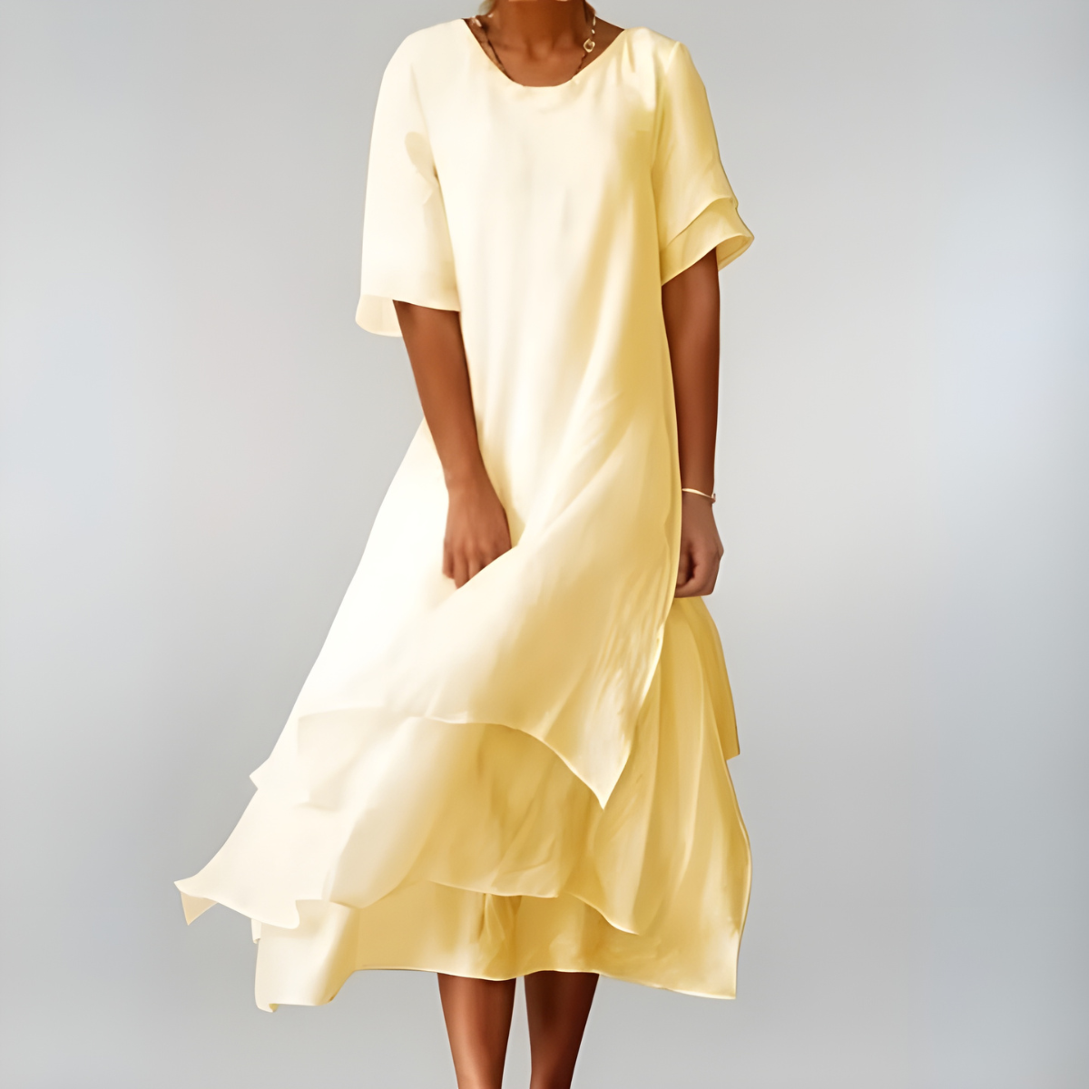 FELICITY | LIGHTWEIGHT TUMMY COVERING ELEGANT DRESS