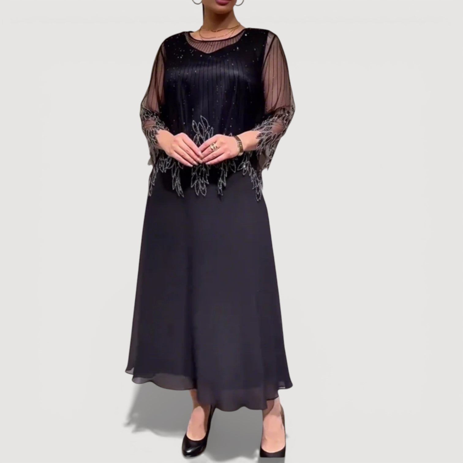 ZOE | ELEGANT TUMMY COVERING MIDI DRESS
