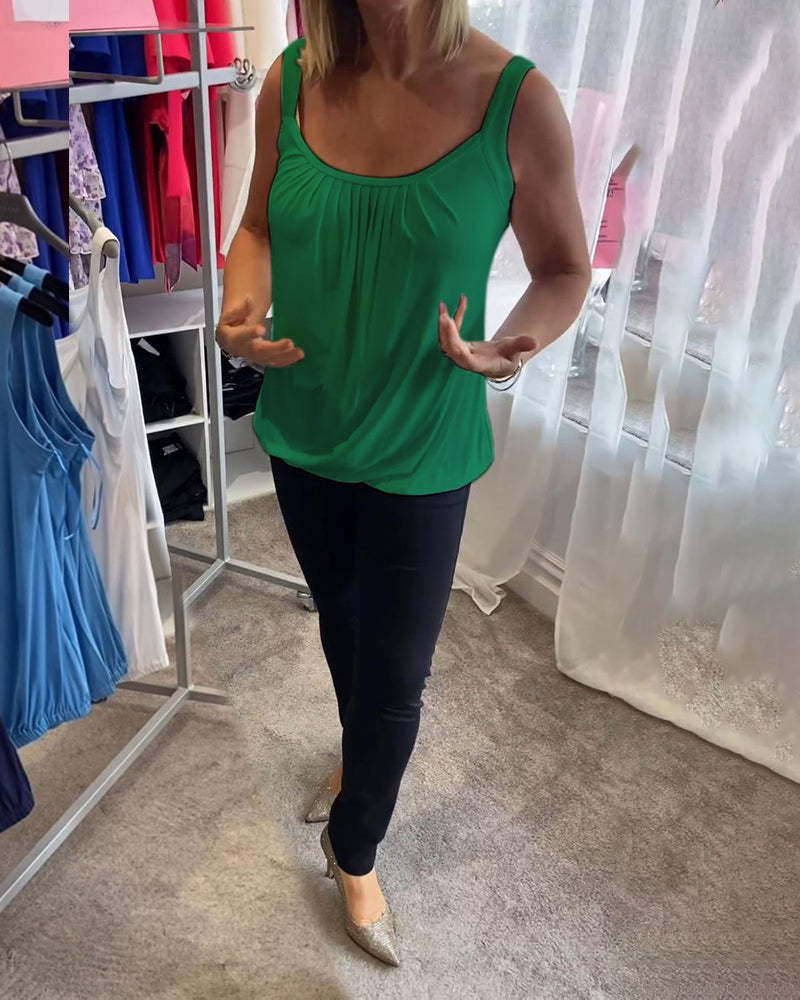 ROSALYN | ELEGANT TUMMY COVERING SLEEVELESS TOP