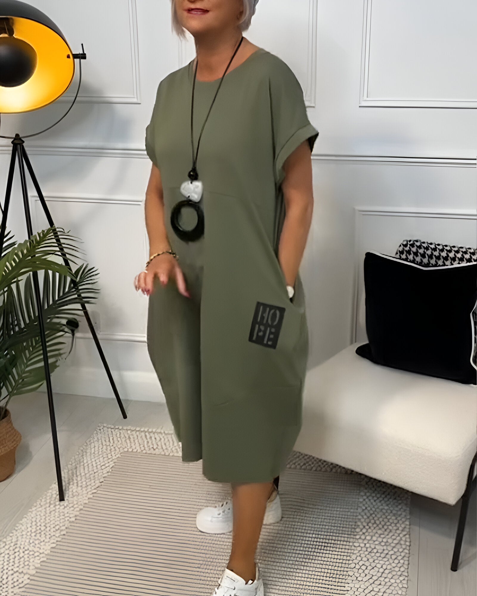 RITA | TUMMY COVERING COMFORT DRESS