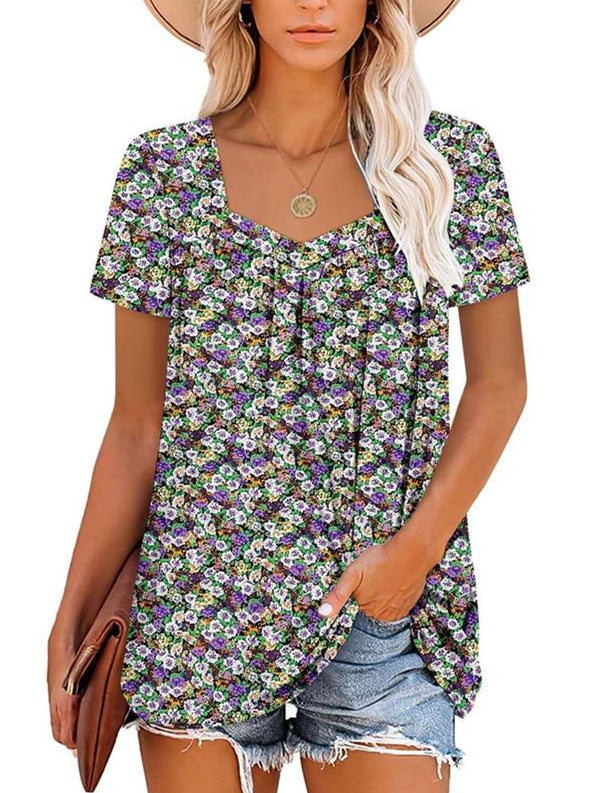 MAY | COZY TUMMY COVERING PRINT TOP