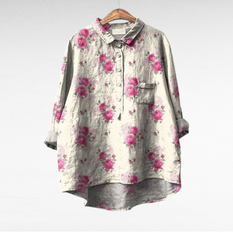 MARGOT | ARTISTIC FLORAL PRINT SHIRT
