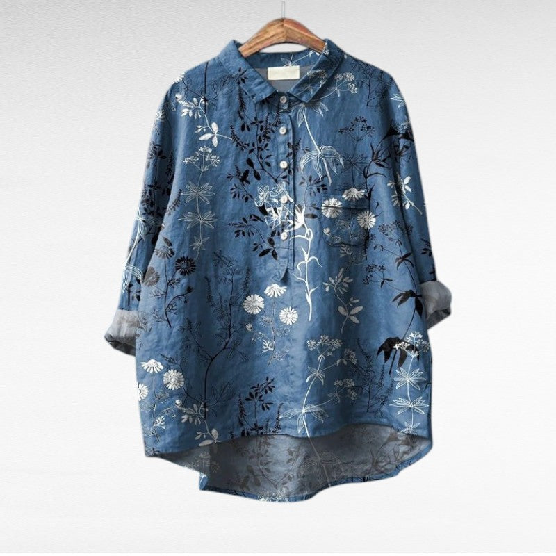 MARGOT | ARTISTIC FLORAL PRINT SHIRT