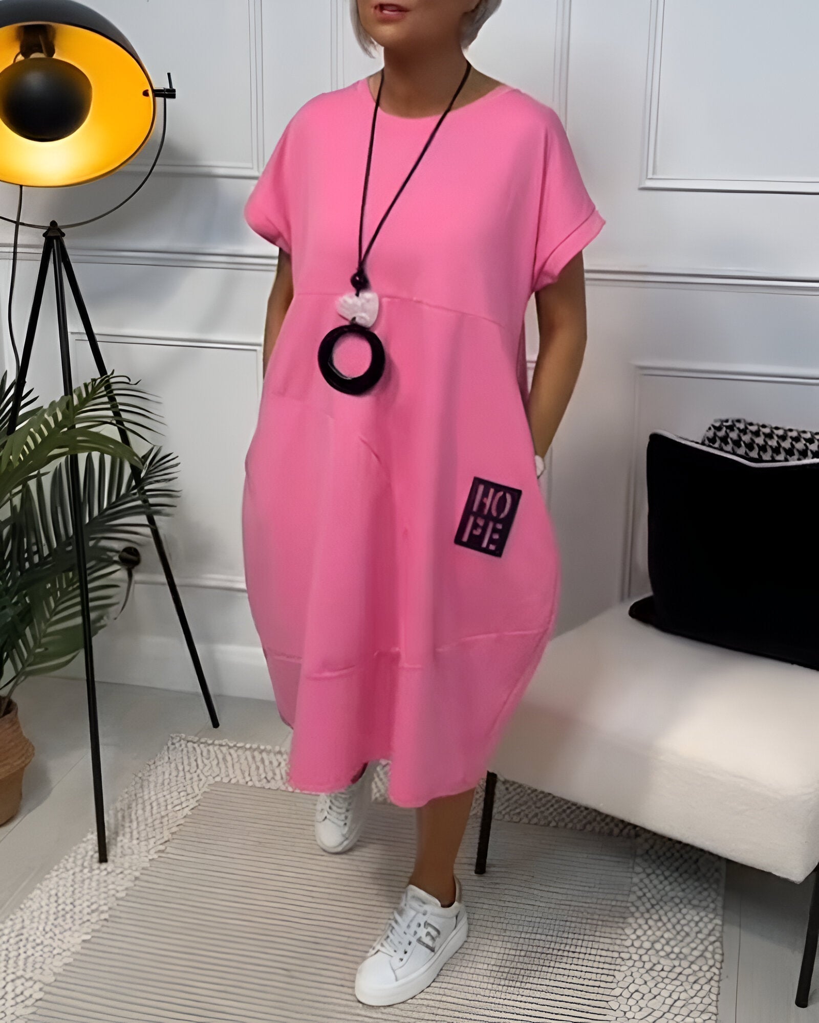 RITA | TUMMY COVERING COMFORT DRESS