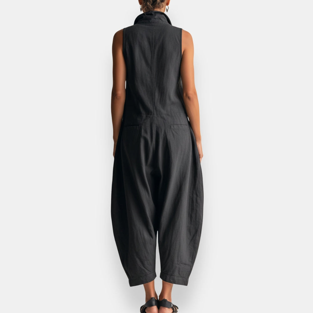 RHIANNE | SLEEVELESS CARGO JUMPSUIT